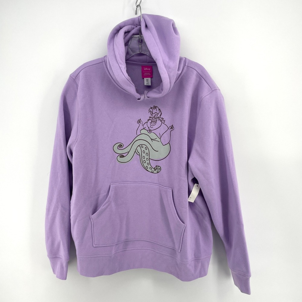 Disney Amazon Essentials Ursula Graphic Hoodie XL Lavender Purple Little Mermaid